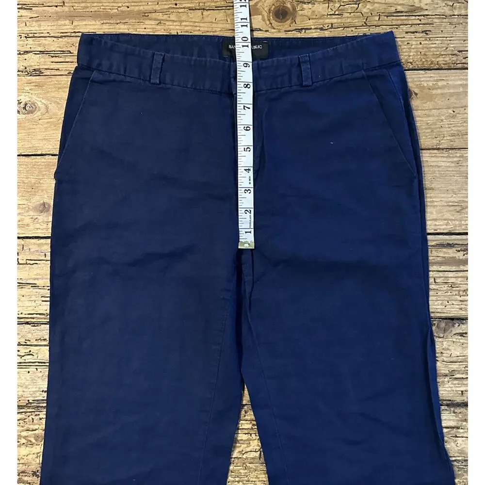Banana Republic Women’s Blue Martin Fit Linen Pants Size 4